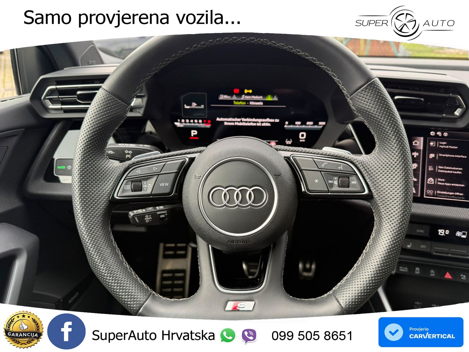Audi S3 Limuzina 2.0 TFSI (333 KS) quattro S tronic LED+GR SJED+ACC