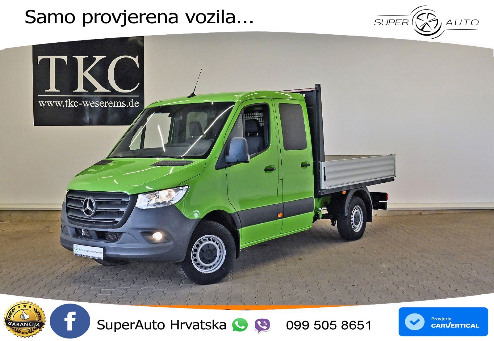 Mercedes-Benz Sprinter 315 CDI Doppelkabine Pritsche AHK Klima 150 KS