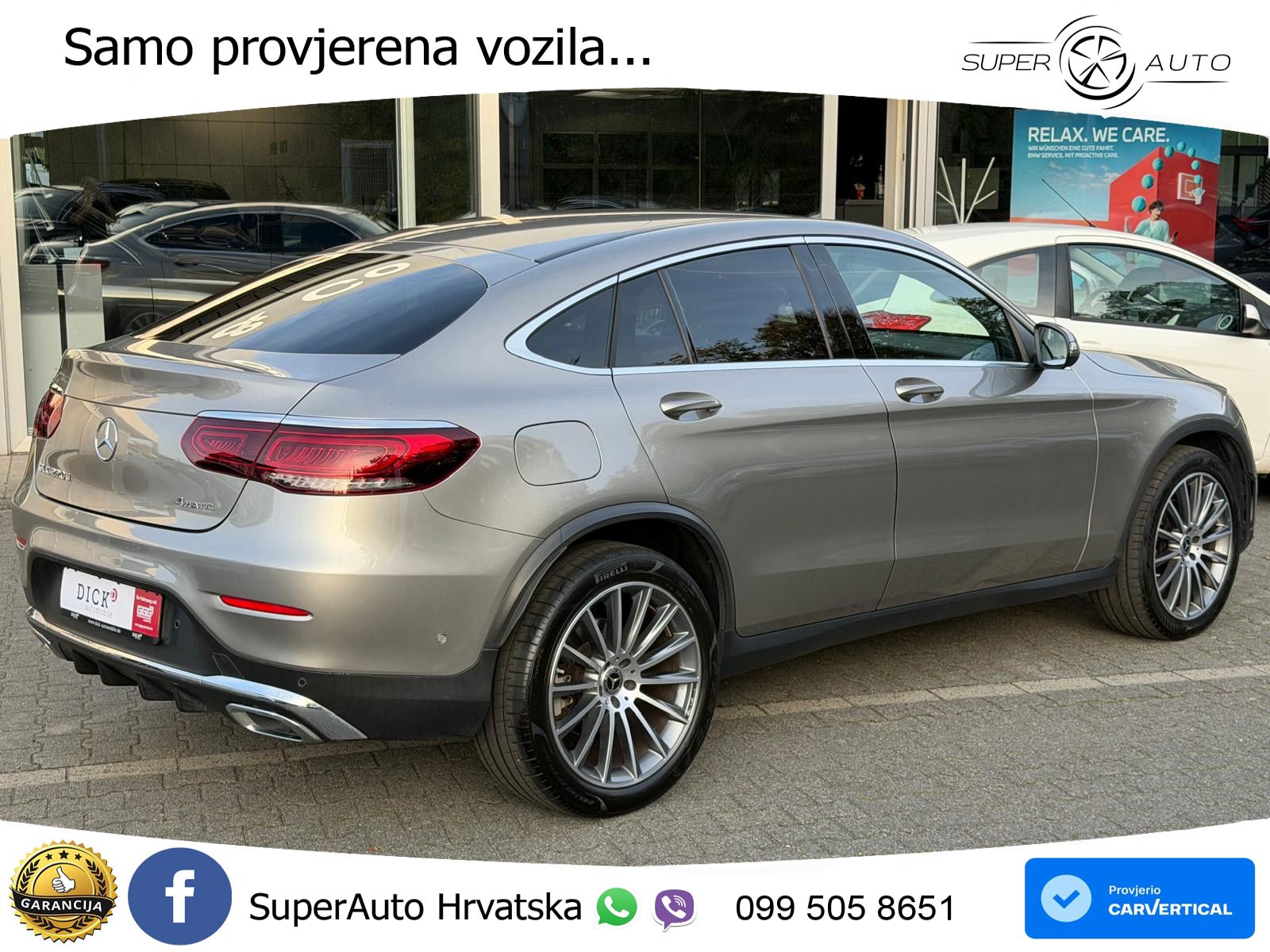 Mercedes GLC Coupe 220d (194 KS) 4MATIC G-TRONIC AMG LED+GR SJED+ACC