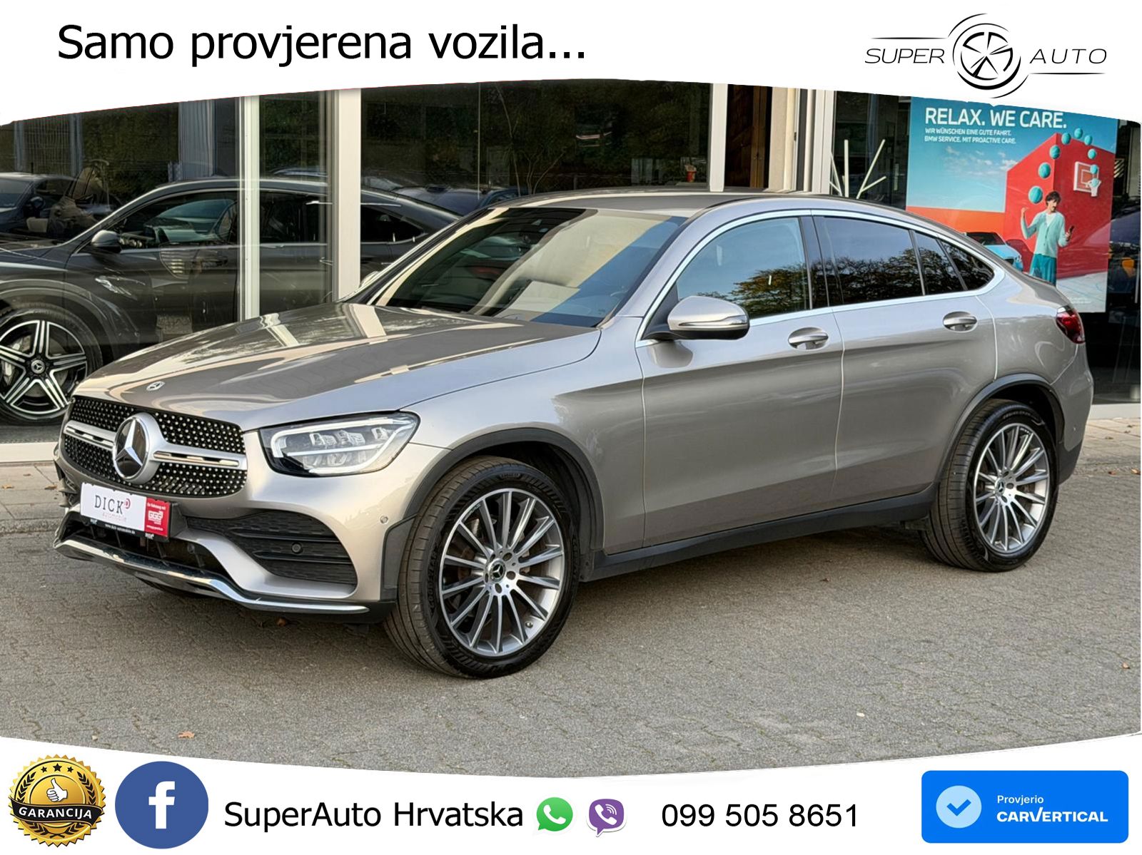 Mercedes GLC Coupe 220d (194 KS) 4MATIC G-TRONIC AMG LED+GR SJED+ACC