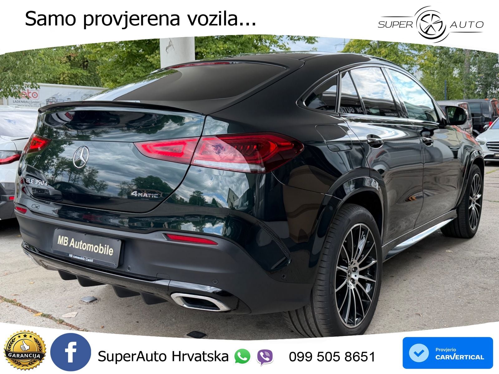 Mercedes GLE Coupe 300d (269 KS) EQ Boost 4MATIC 9G-TRONIC AMG ACC+GR SJED+360+PANO