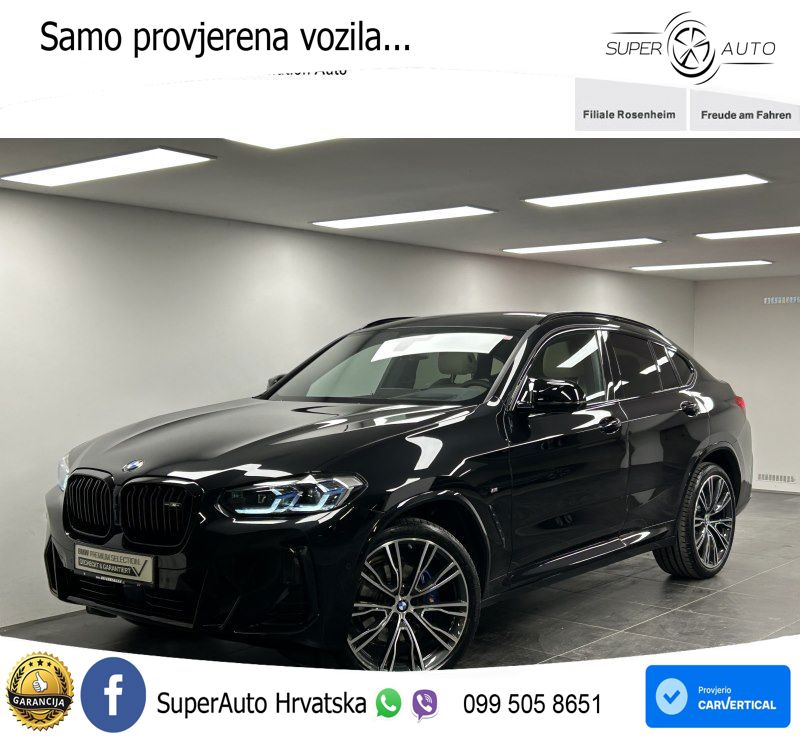 BMW X4 M40d (340 KS) xDrive Steptronic ACC+HEAD+4xGR SJED+360+PANO