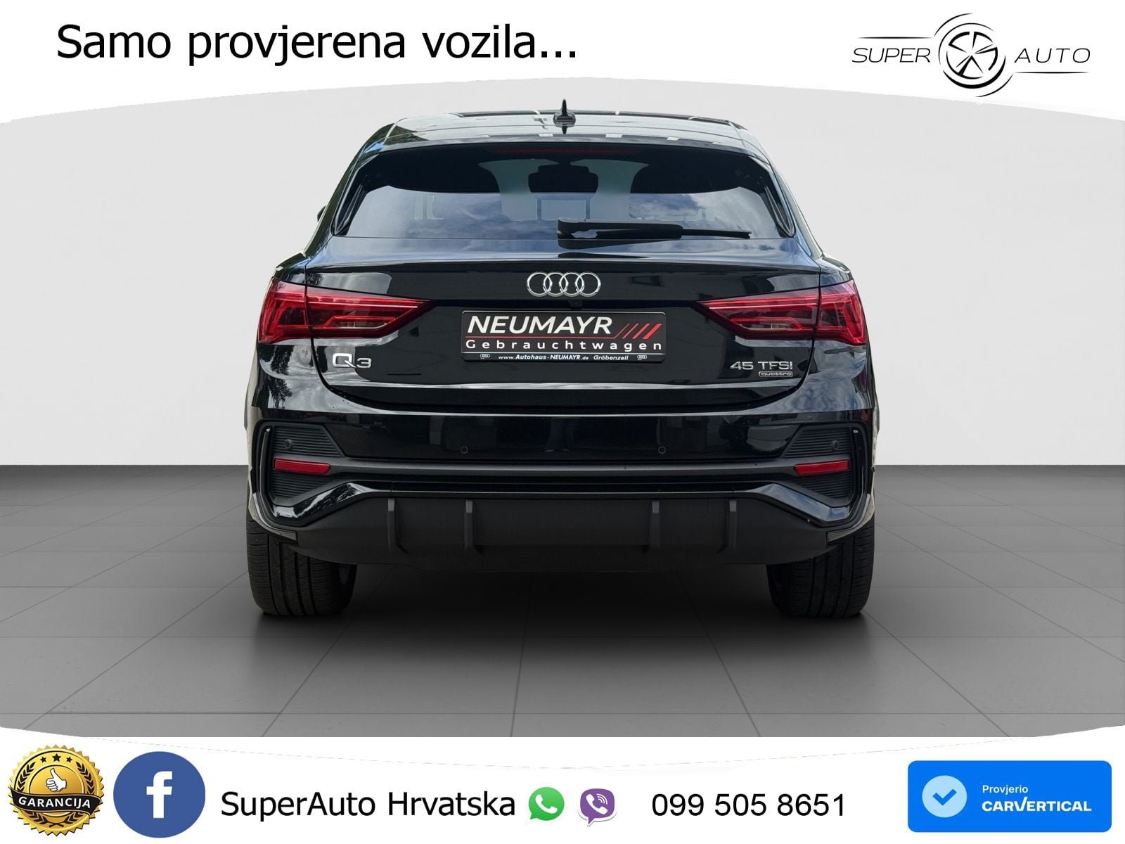 Audi Q3 II Sportback 45 TFSI (245 KS) quattro S tronic S line LED+GR SJED+ACC