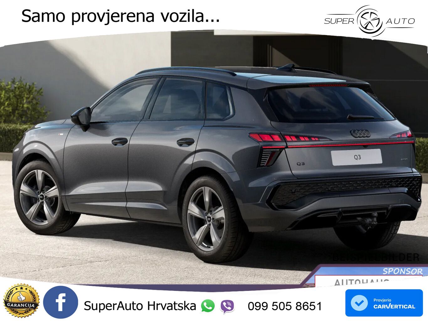 Audi Q3 2.0 TFSI (204 KS) quattro S tronic LED+GR SJED+ACC