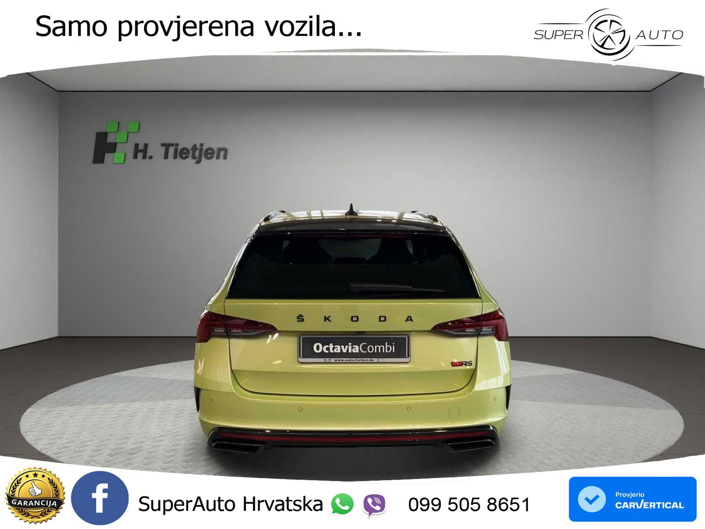 Škoda Octavia Combi RS 2.0 TDI (200 KS) DSG LED+GR SJED+ACC