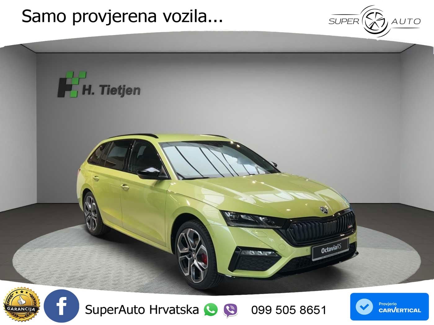 Škoda Octavia Combi RS 2.0 TDI (200 KS) DSG LED+GR SJED+ACC