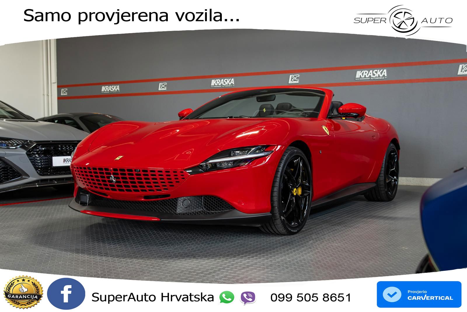 Ferrari Roma Spider 3.9 V8 (620 KS) F1 DCT LED+GR SJED+ACC