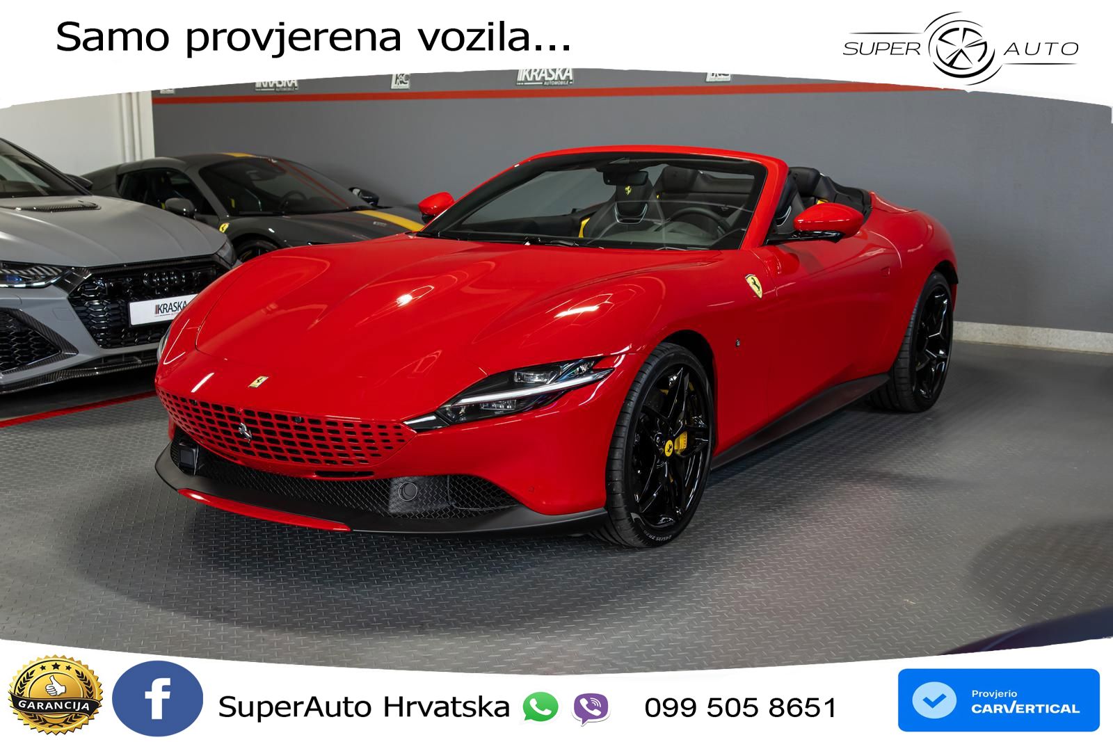 Ferrari Roma Spider 3.9 V8 (620 KS) F1 DCT LED+GR SJED+ACC