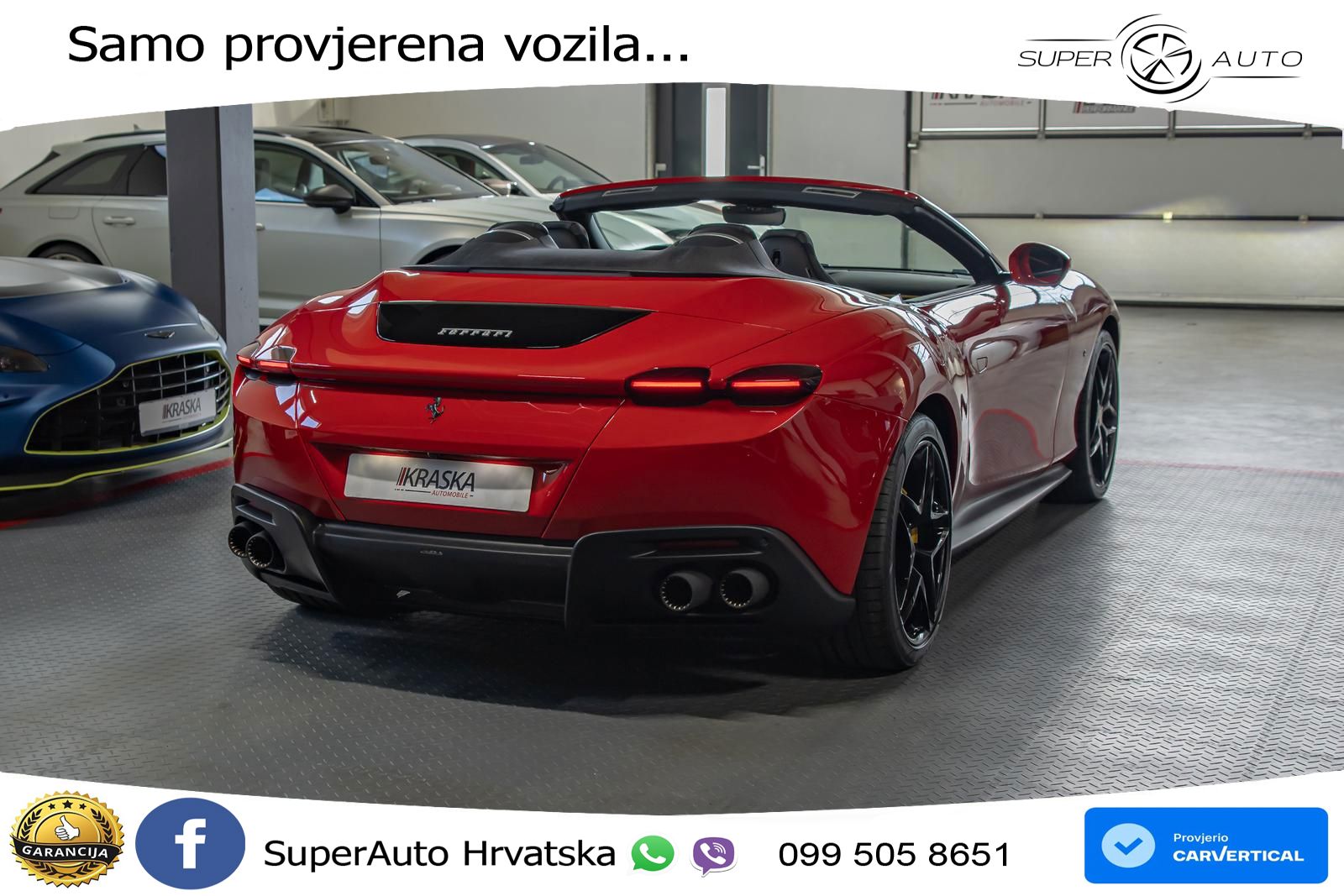 Ferrari Roma Spider 3.9 V8 (620 KS) F1 DCT LED+GR SJED+ACC
