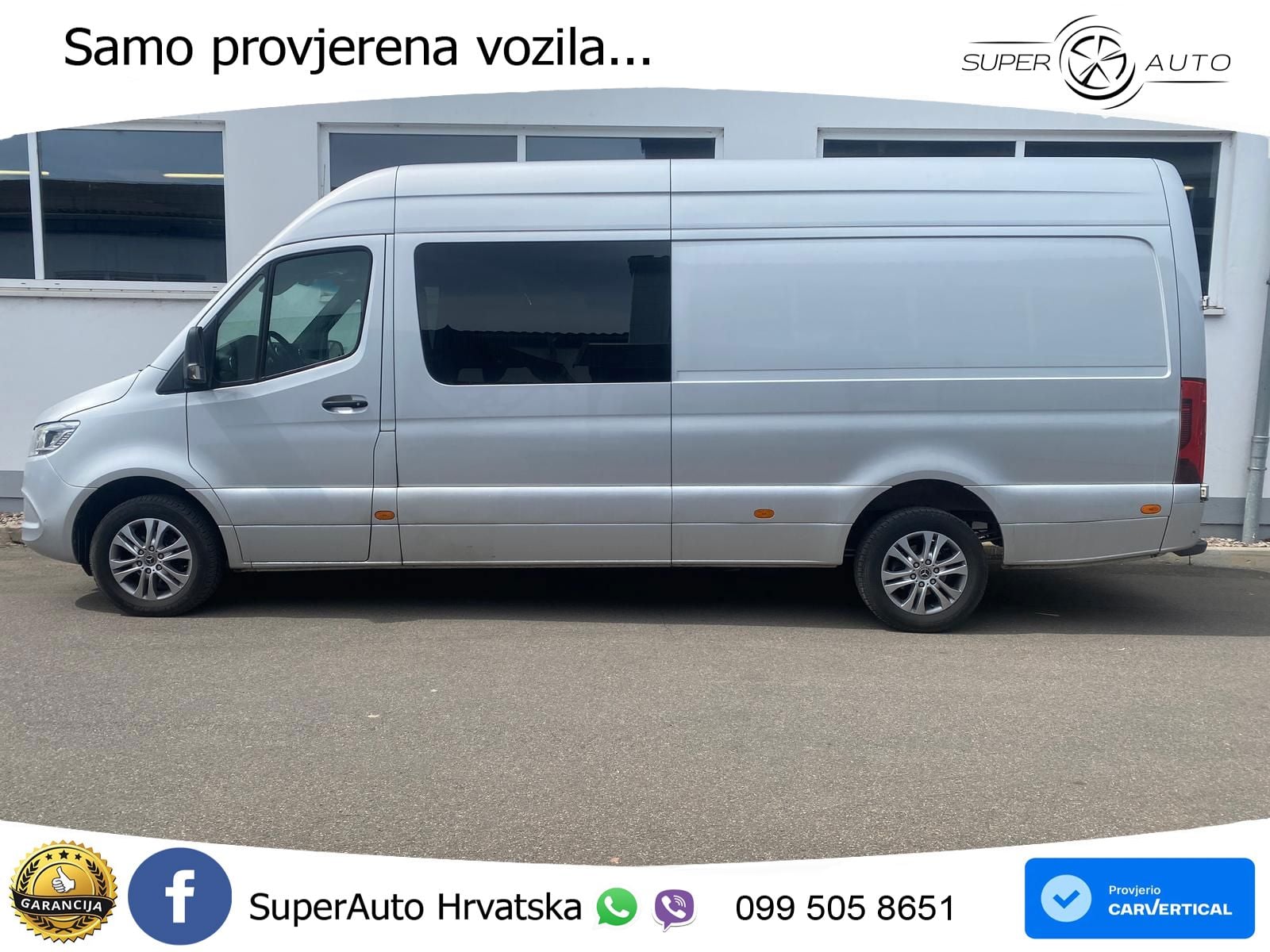 Mercedes-Benz Sprinter 319 Mixto L3H2*5-Sitzer*LKW*LED*KAM*1Hd 190 KS