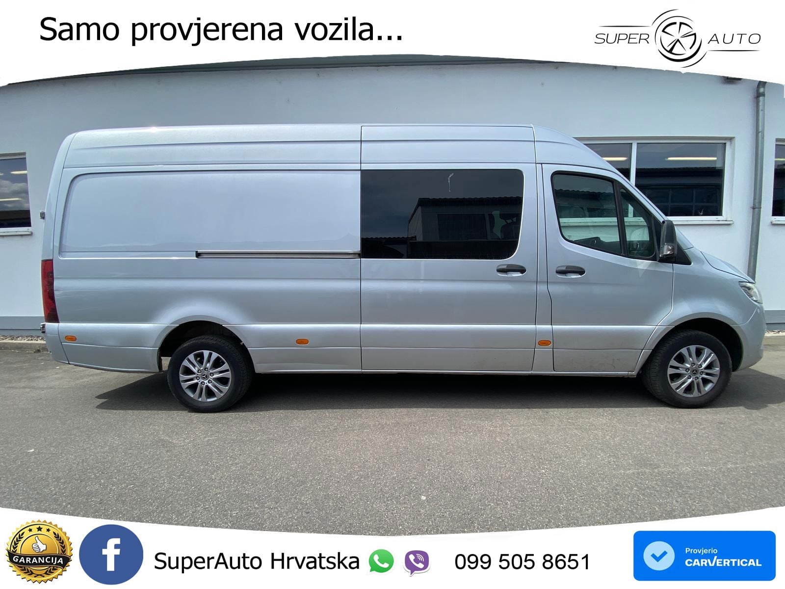 Mercedes-Benz Sprinter 319 Mixto L3H2*5-Sitzer*LKW*LED*KAM*1Hd 190 KS