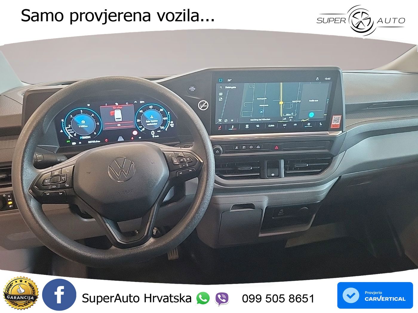 Volkswagen T7 Transporter TDI L2 NAV*RFK*SHZ*LED*PDC*VirC. 150 KS