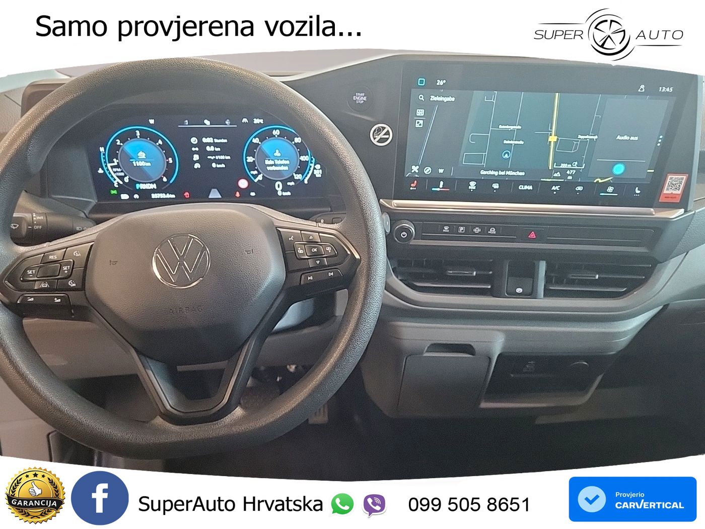 Volkswagen T7 Transporter TDI L2 NAV*RFK*SHZ*LED*PDC*VirC. 150 KS