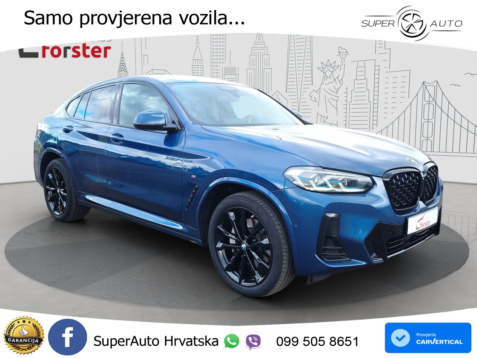 BMW X4 30d (286 KS) xDrive Steptronic M Sport LED+GR SJED+ACC