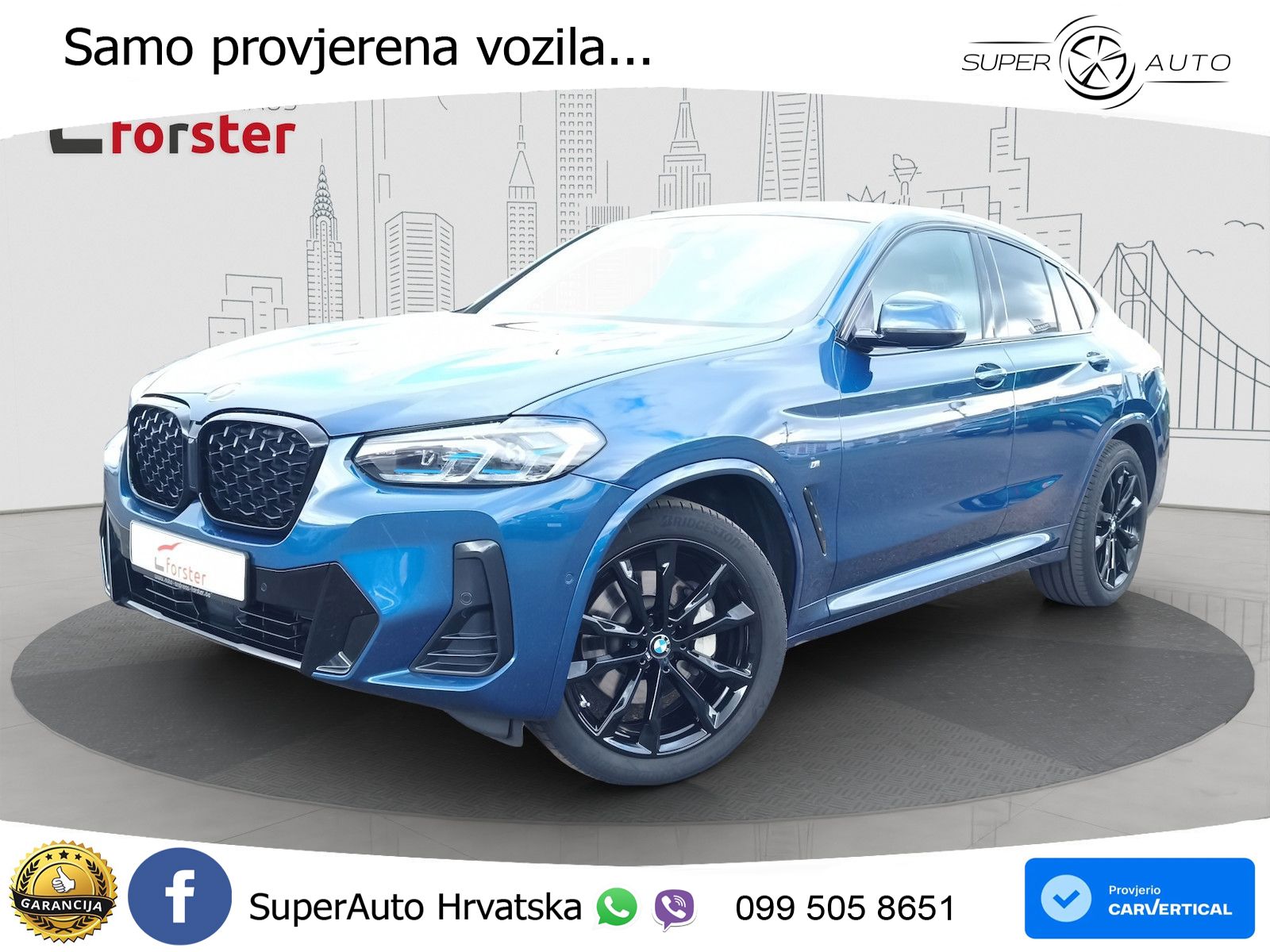 BMW X4 30d (286 KS) xDrive Steptronic M Sport LED+GR SJED+ACC