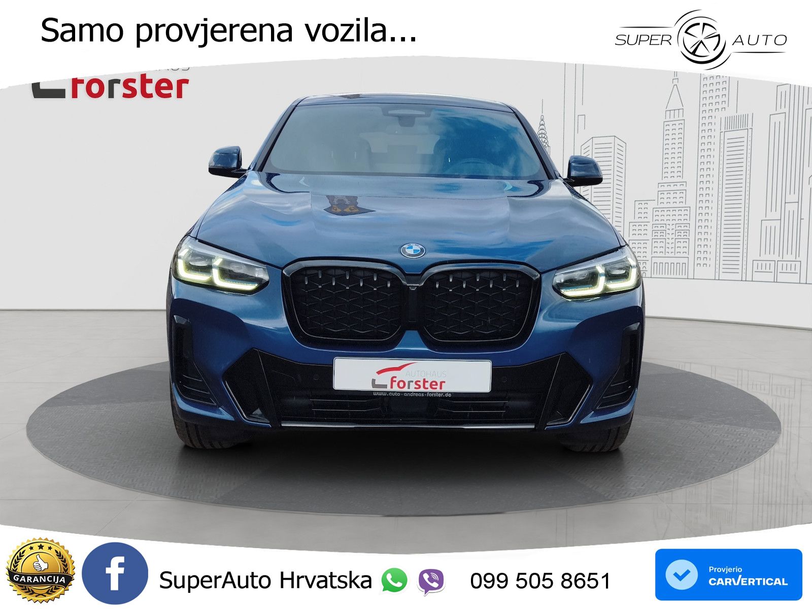 BMW X4 30d (286 KS) xDrive Steptronic M Sport LED+GR SJED+ACC