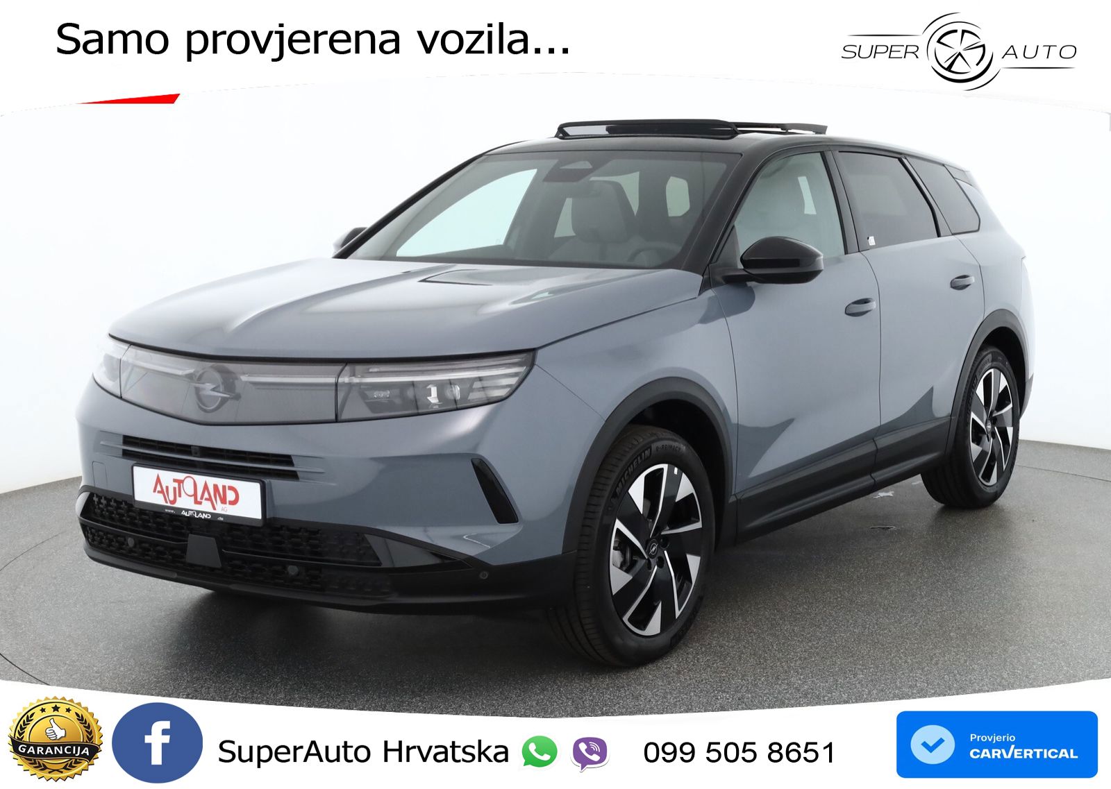 Opel Grandland 1.2 Turbo (145 KS) Hybrid eDCT Ultimate ACC+HEAD+GR SJED+360+PANO