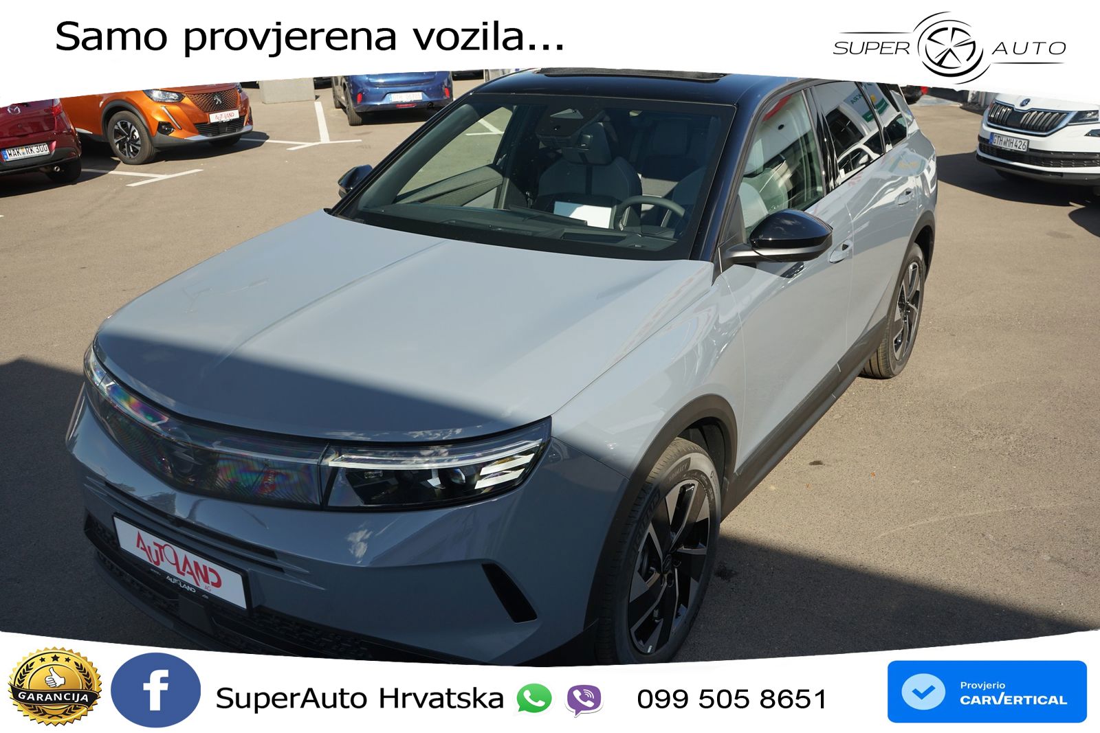 Opel Grandland 1.2 Turbo (145 KS) Hybrid eDCT Ultimate ACC+HEAD+GR SJED+360+PANO
