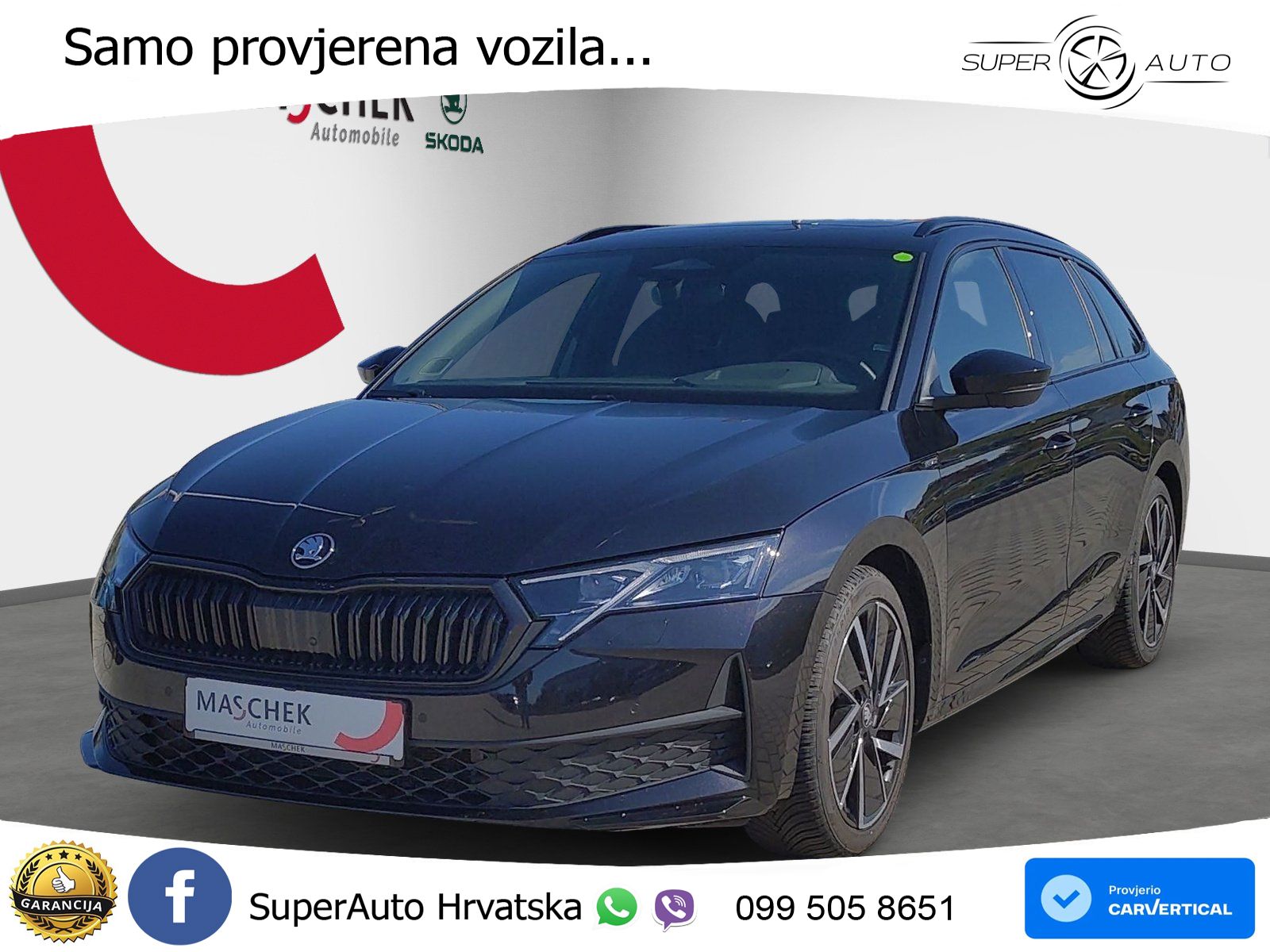 Škoda Octavia Combi 1.5 TSI (150 KS) DSG SportLine LED+GR SJED+ACC