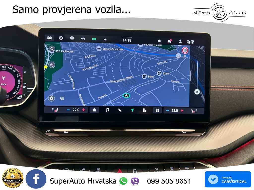 Škoda Octavia Combi RS 2.0 TSI (265 KS) DSG LED+GR SJED+ACC