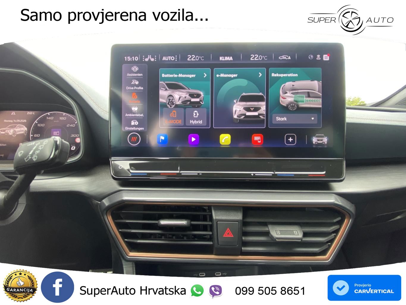 Cupra Formentor 1.4 TSI (245 KS) e-Hybrid DSG VZ LED+GR SJED+ACC