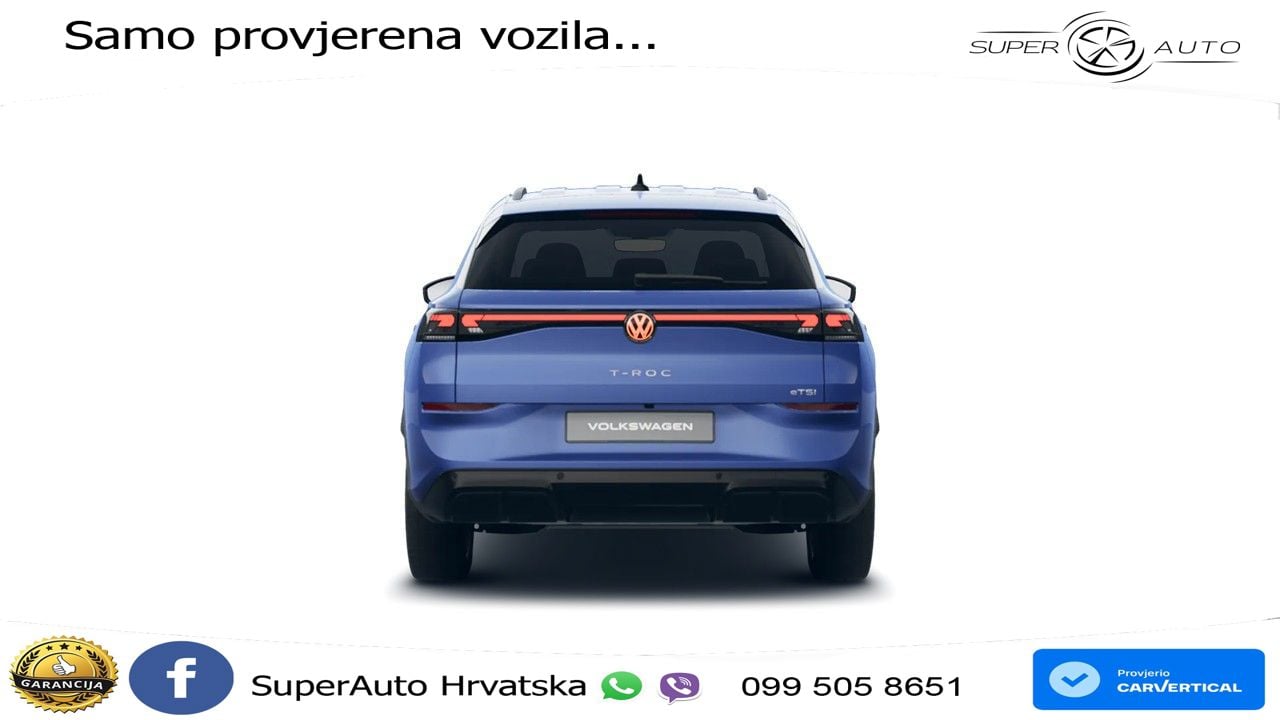 Volkswagen T-Roc 1.5 eTSI (150 KS)  DSG R-Line LED+GR SJED+ACC