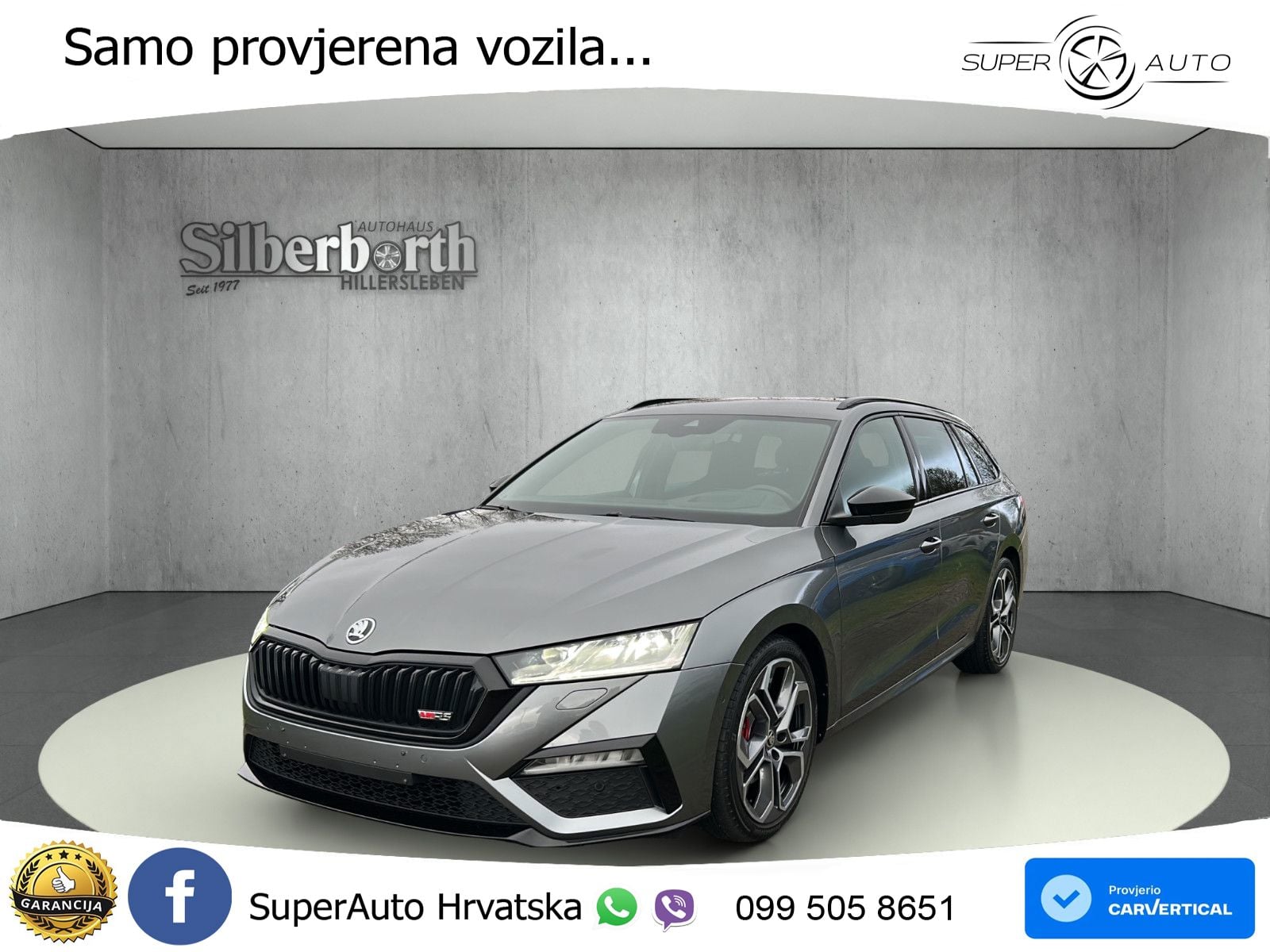 Škoda Octavia Combi RS 2.0 TDI (200 KS) DSG LED+GR SJED+ACC