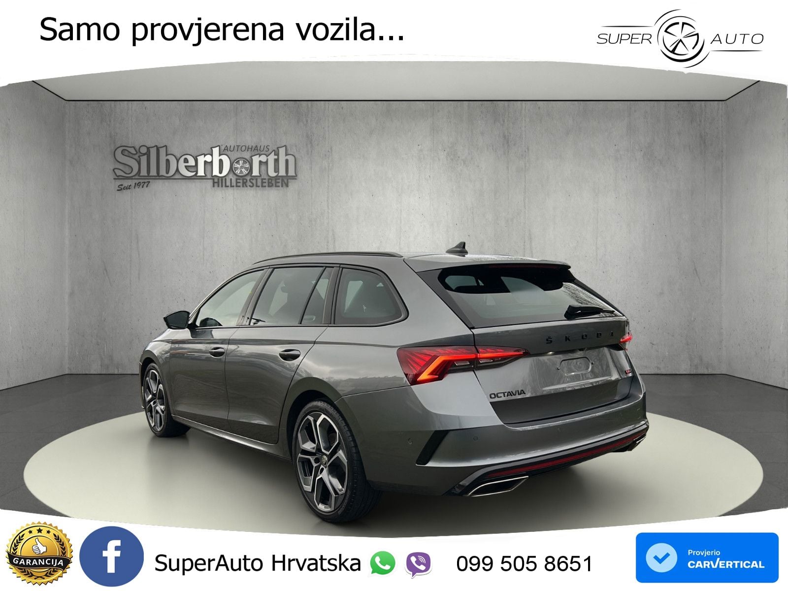 Škoda Octavia Combi RS 2.0 TDI (200 KS) DSG LED+GR SJED+ACC