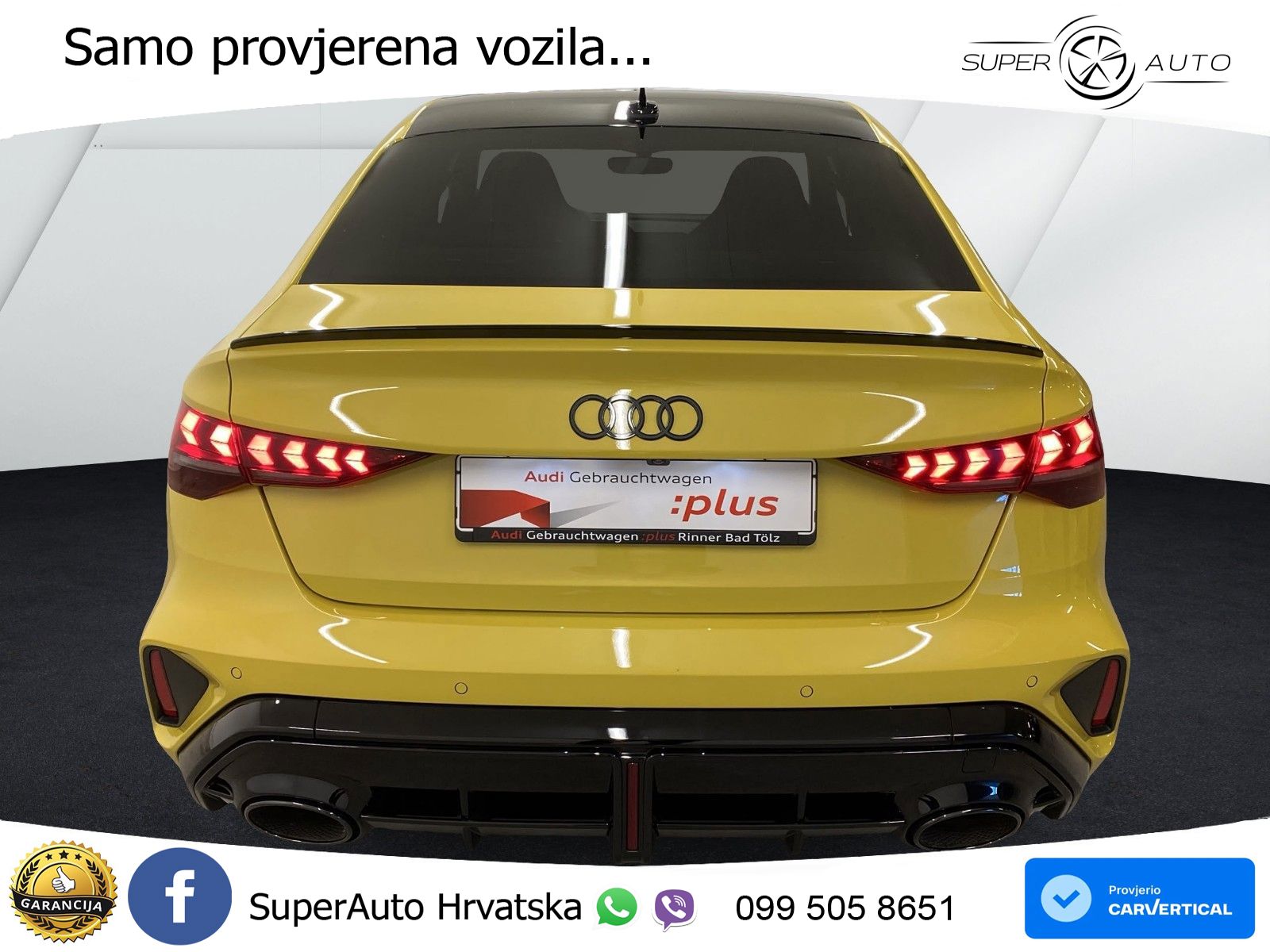 Audi RS3 Sedan 2.5 TFSI (400 KS) quattro S tronic LED+GR SJED+ACC