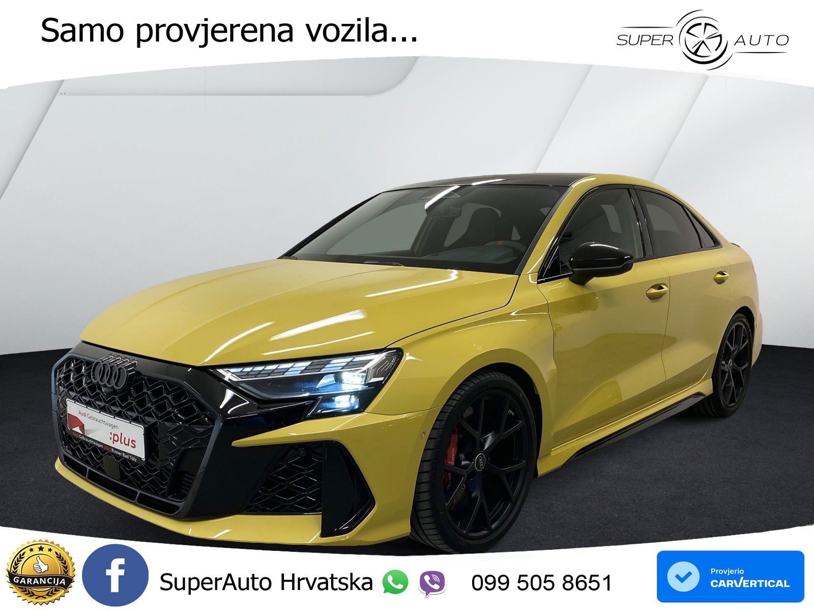 Audi RS3 Sedan 2.5 TFSI (400 KS) quattro S tronic LED+GR SJED+ACC