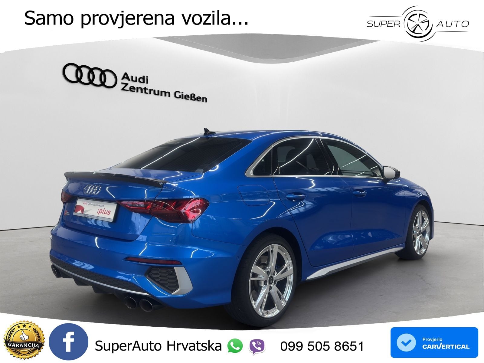 Audi S3 Limuzina 2.0 TFSI (310 KS) quattro S tronic LED+GR SJED+ACC