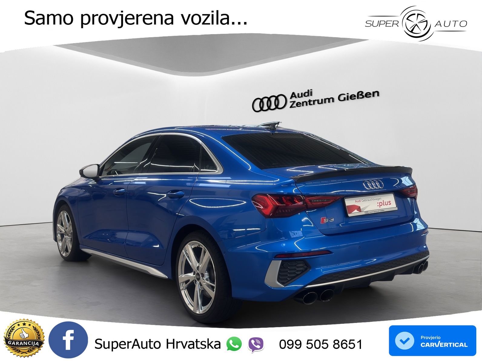 Audi S3 Limuzina 2.0 TFSI (310 KS) quattro S tronic LED+GR SJED+ACC