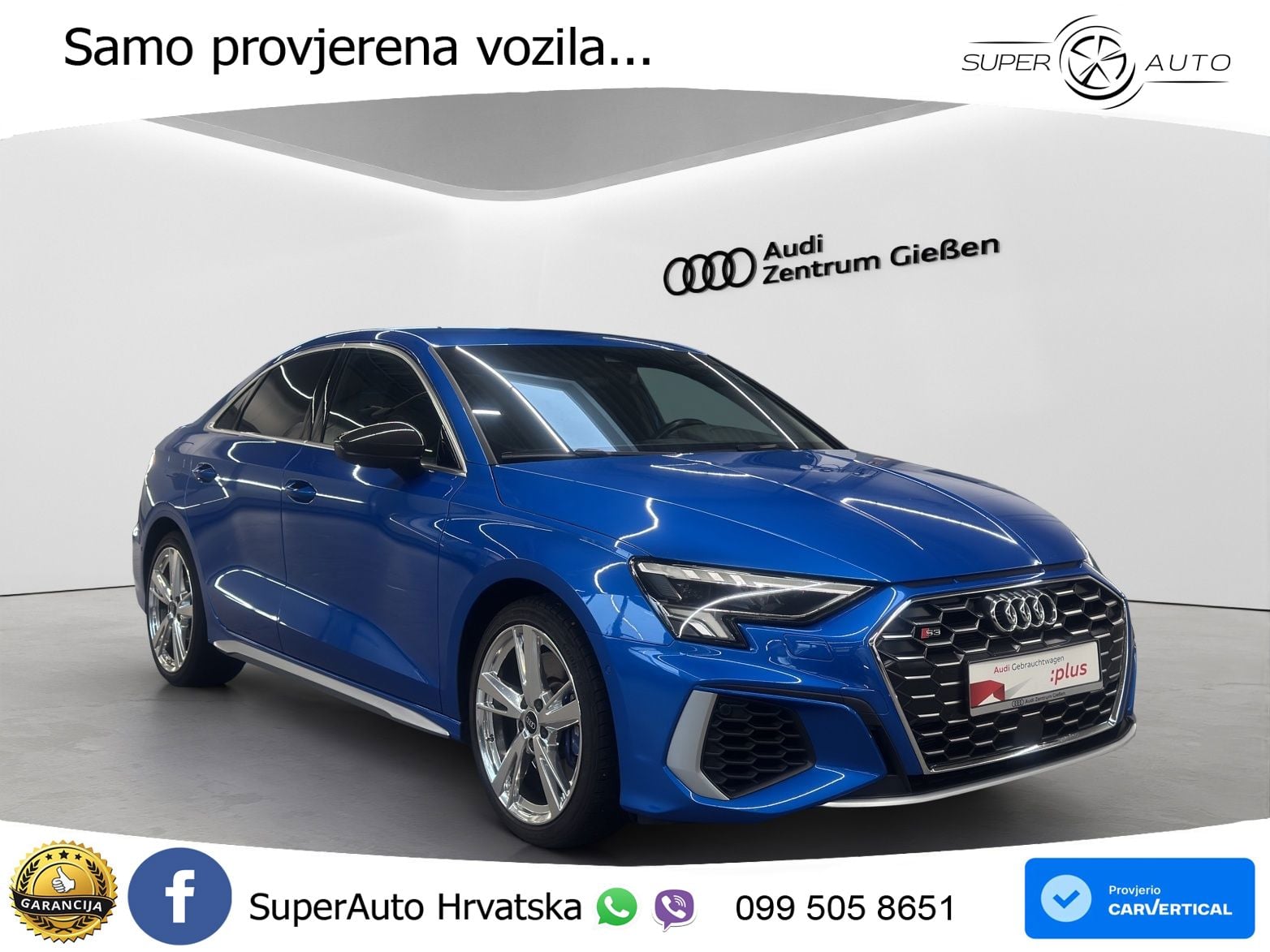 Audi S3 Limuzina 2.0 TFSI (310 KS) quattro S tronic LED+GR SJED+ACC