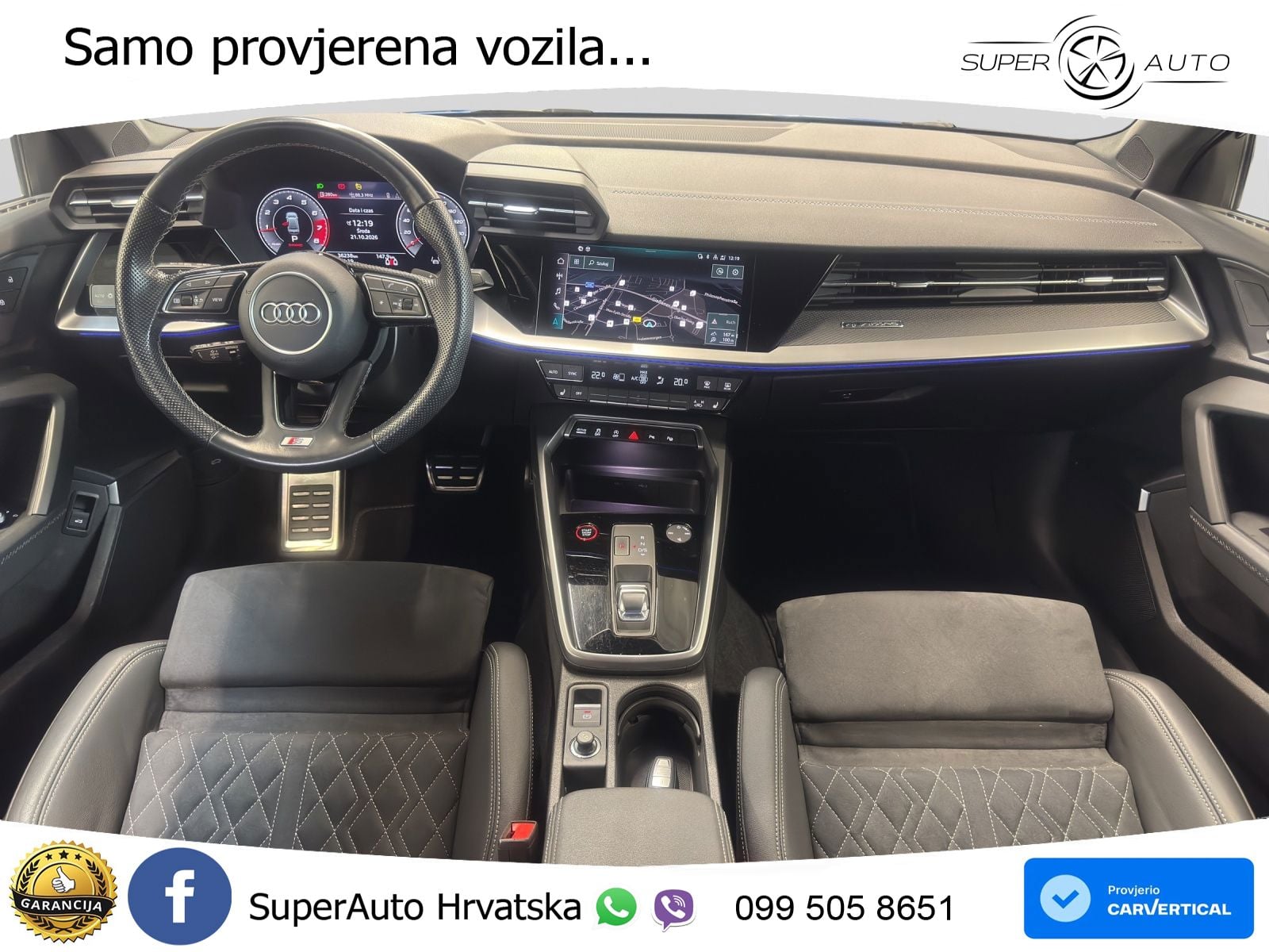 Audi S3 Limuzina 2.0 TFSI (310 KS) quattro S tronic LED+GR SJED+ACC