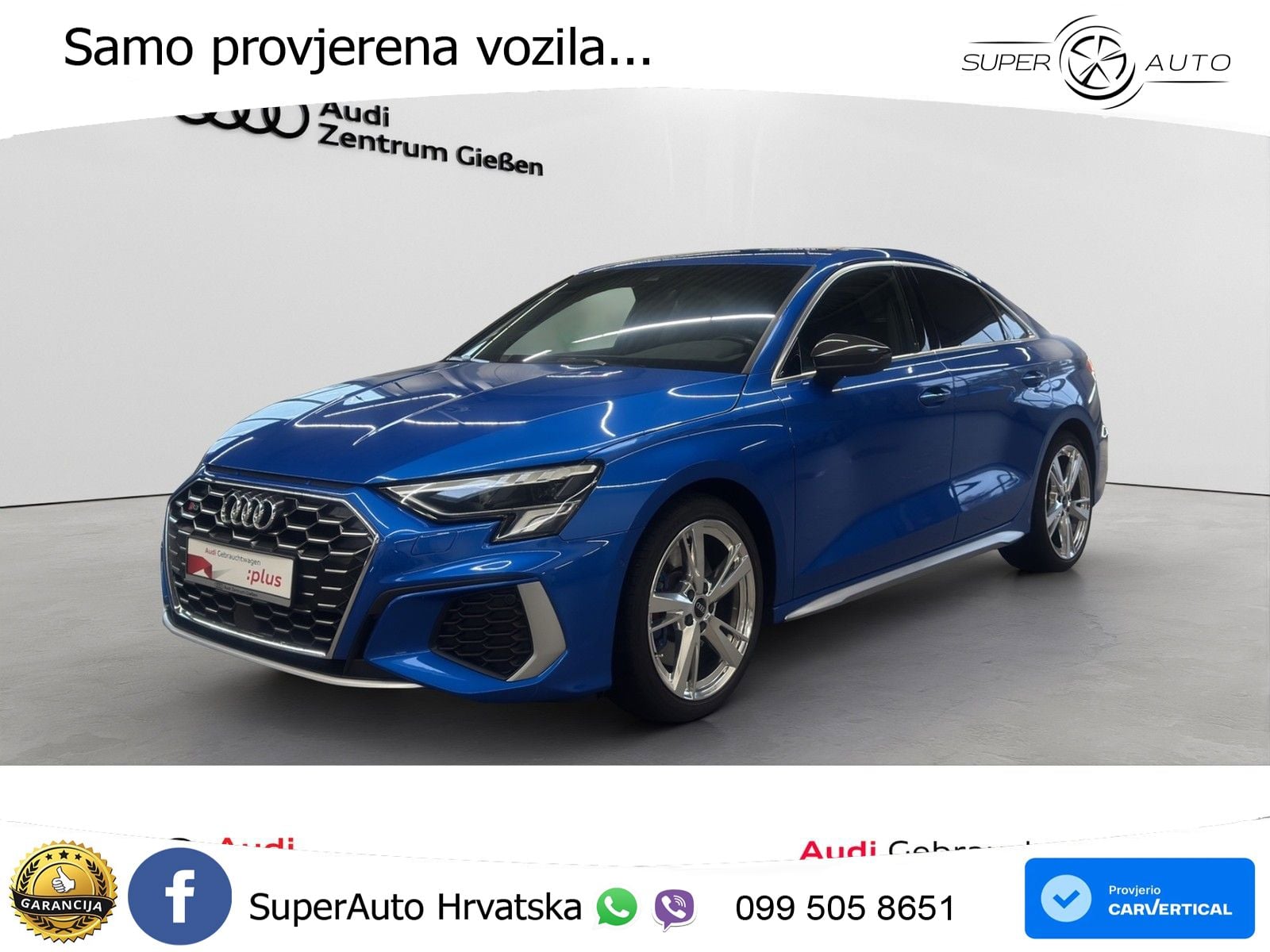 Audi S3 Limuzina 2.0 TFSI (310 KS) quattro S tronic LED+GR SJED+ACC