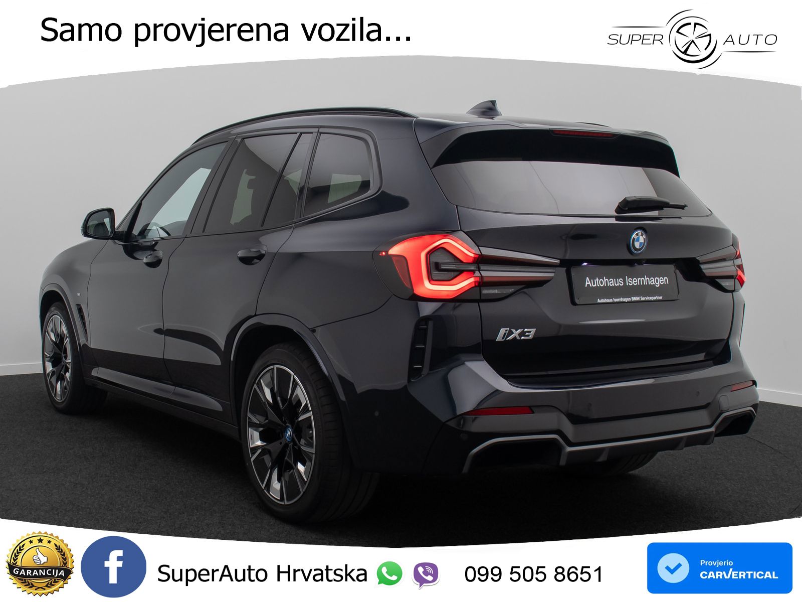BMW iX3 80 kWh (286 KS) LED+GR SJED+ACC