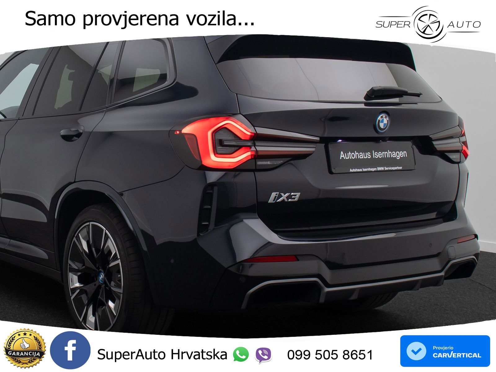 BMW iX3 80 kWh (286 KS) LED+GR SJED+ACC