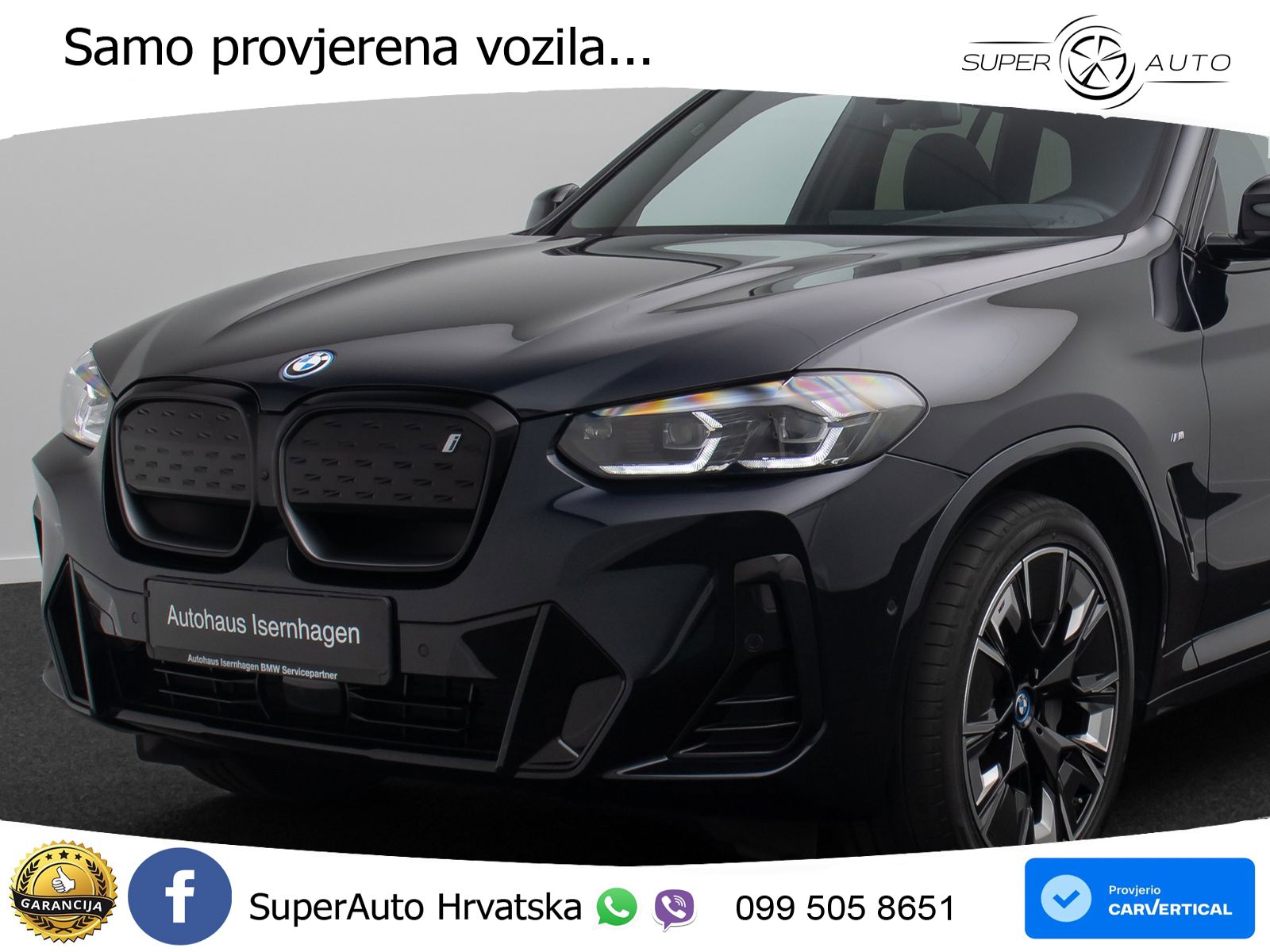 BMW iX3 80 kWh (286 KS) LED+GR SJED+ACC
