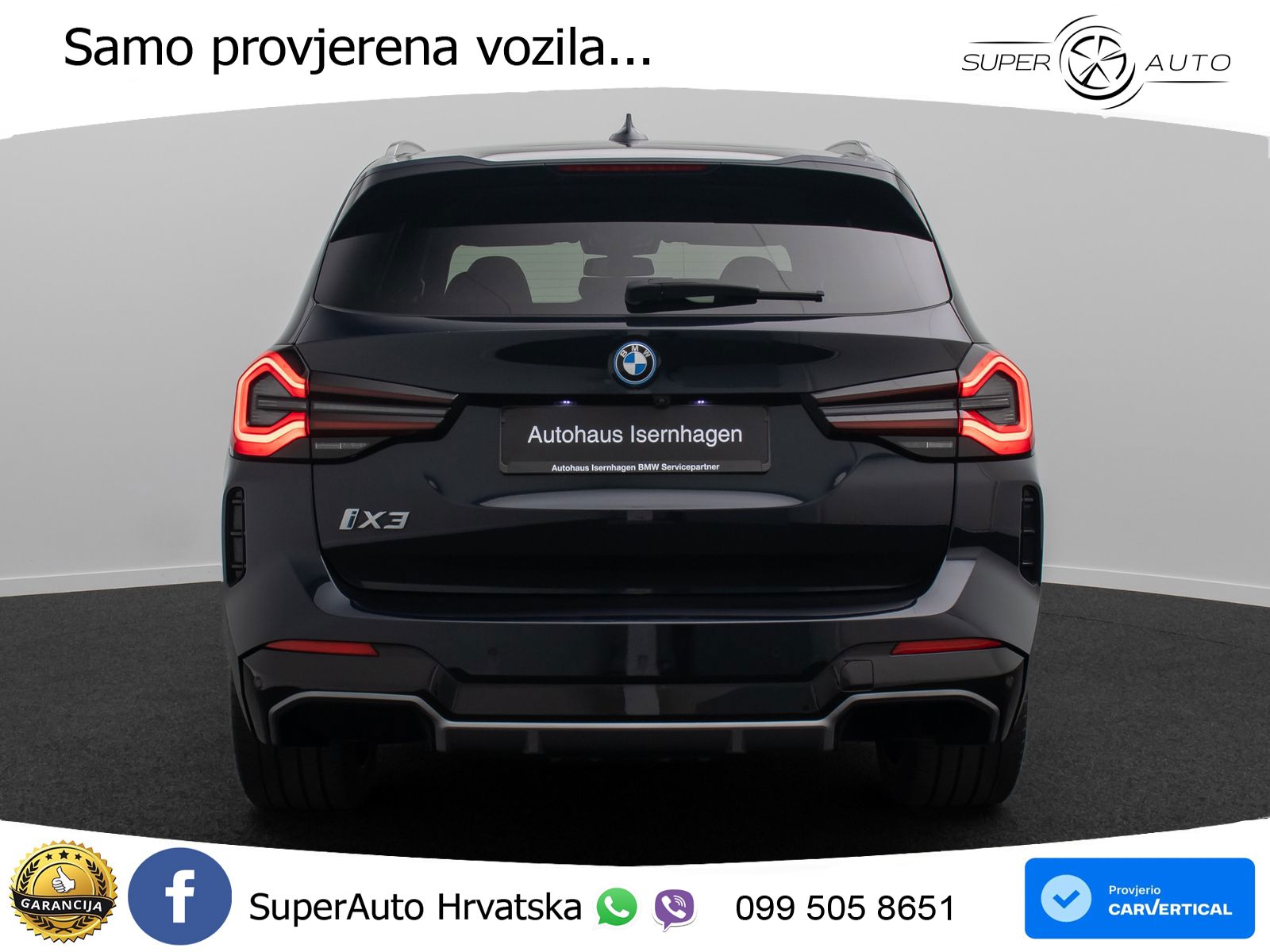 BMW iX3 80 kWh (286 KS) LED+GR SJED+ACC