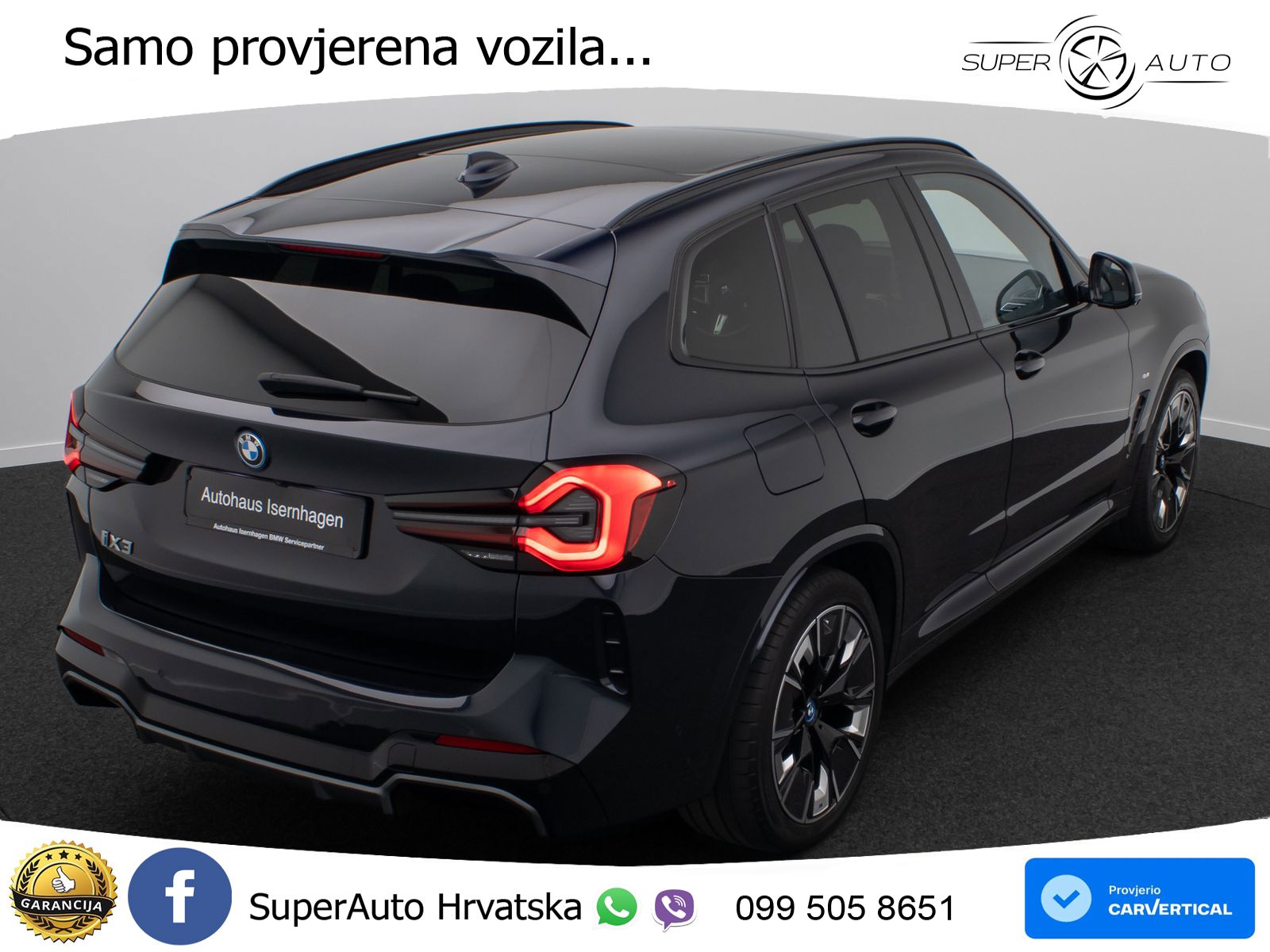 BMW iX3 80 kWh (286 KS) LED+GR SJED+ACC