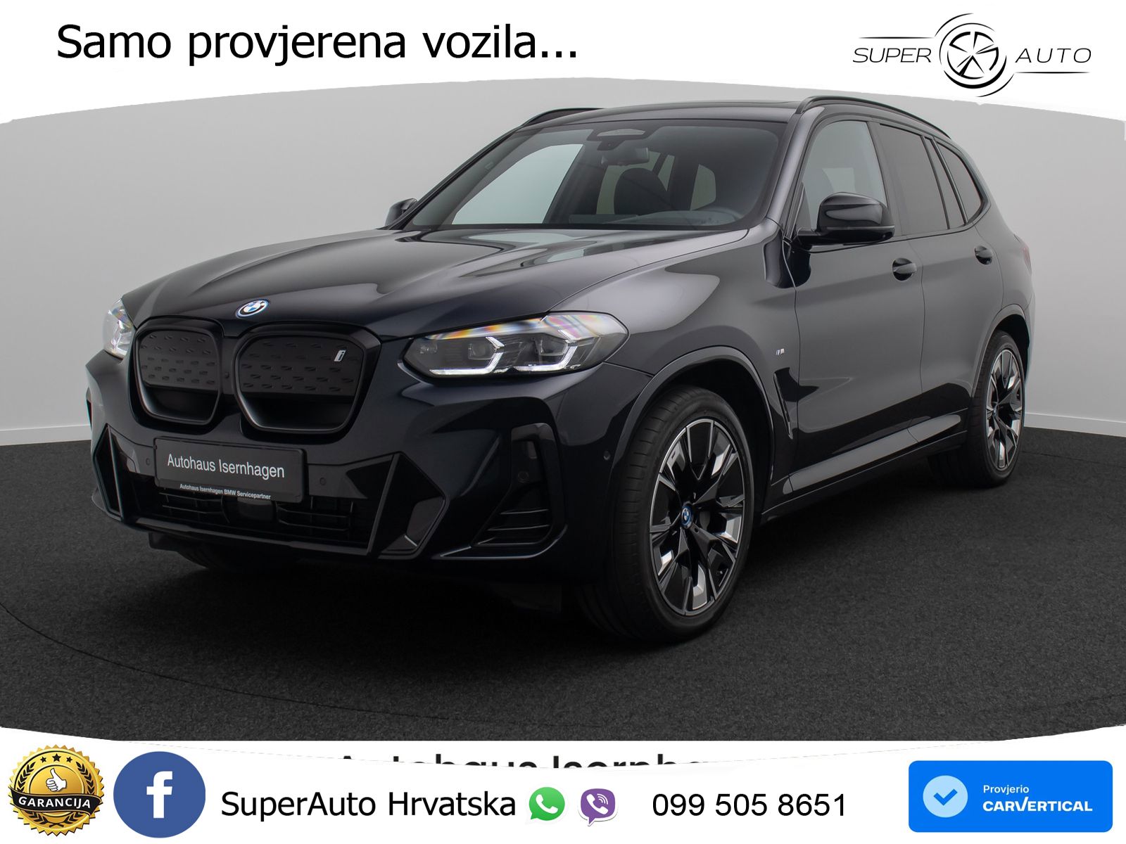 BMW iX3 80 kWh (286 KS) LED+GR SJED+ACC