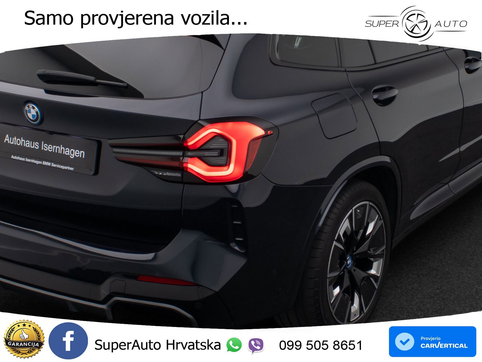BMW iX3 80 kWh (286 KS) LED+GR SJED+ACC