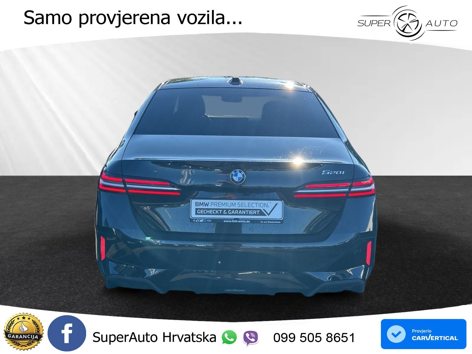 BMW 520i (208 KS) Steptronic M Sport LED+GR SJED+ACC
