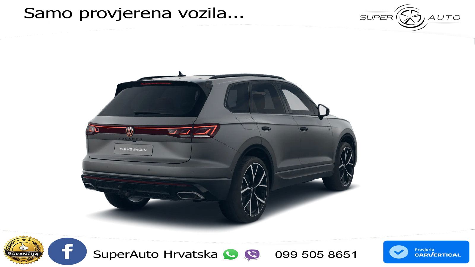 Volkswagen Touareg 3.0 V6 TDI (286 KS) 4MOTION Tiptronic R-Line ZRAČNI+ACC+GR SJED+KAM+PANO
