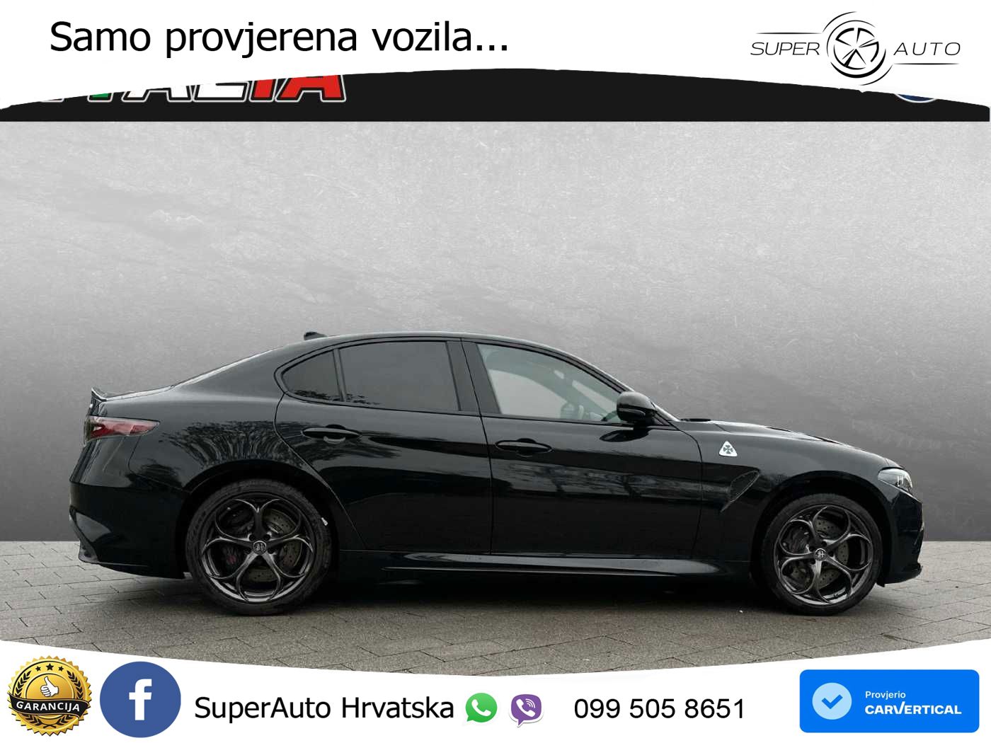 Alfa Romeo Giulia Quadrifoglio 2.9 V6 Bi-Turbo (520 KS) Automatic LED+GR SJED+ACC