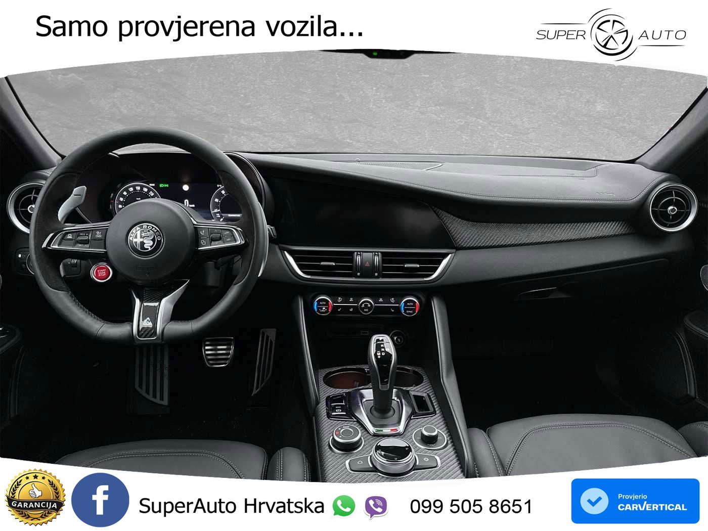 Alfa Romeo Giulia Quadrifoglio 2.9 V6 Bi-Turbo (520 KS) Automatic LED+GR SJED+ACC