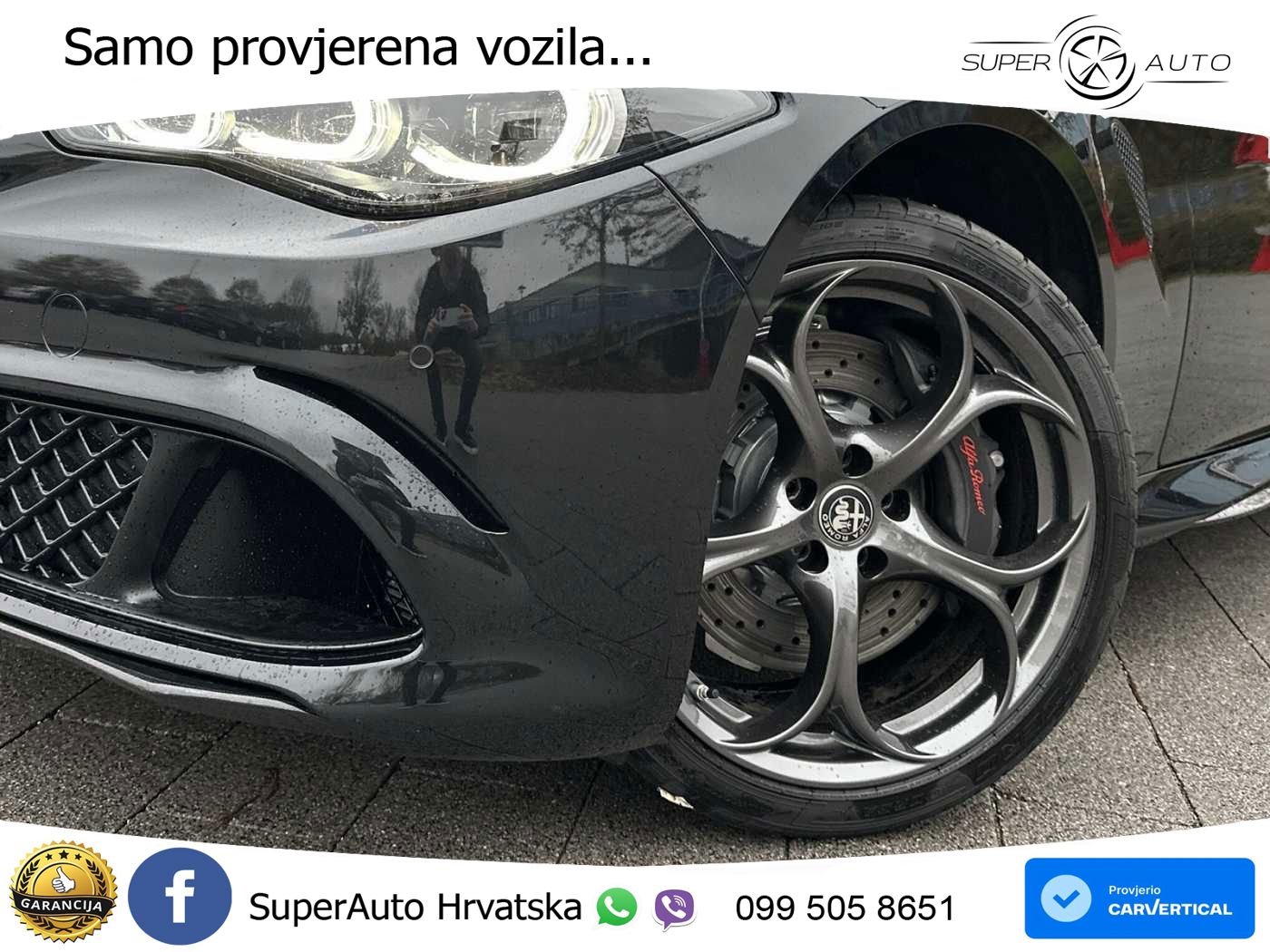 Alfa Romeo Giulia Quadrifoglio 2.9 V6 Bi-Turbo (520 KS) Automatic LED+GR SJED+ACC