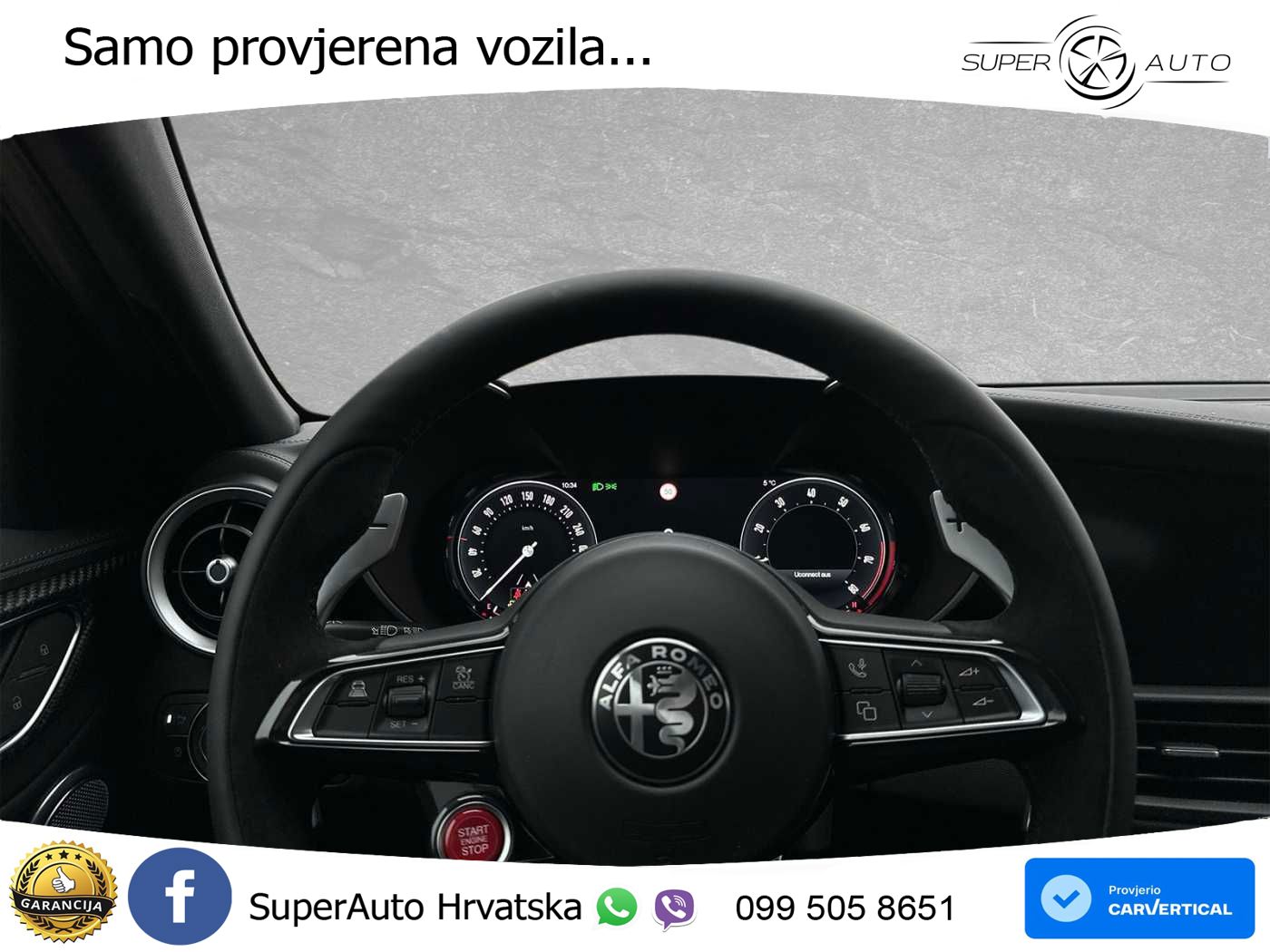 Alfa Romeo Giulia Quadrifoglio 2.9 V6 Bi-Turbo (520 KS) Automatic LED+GR SJED+ACC