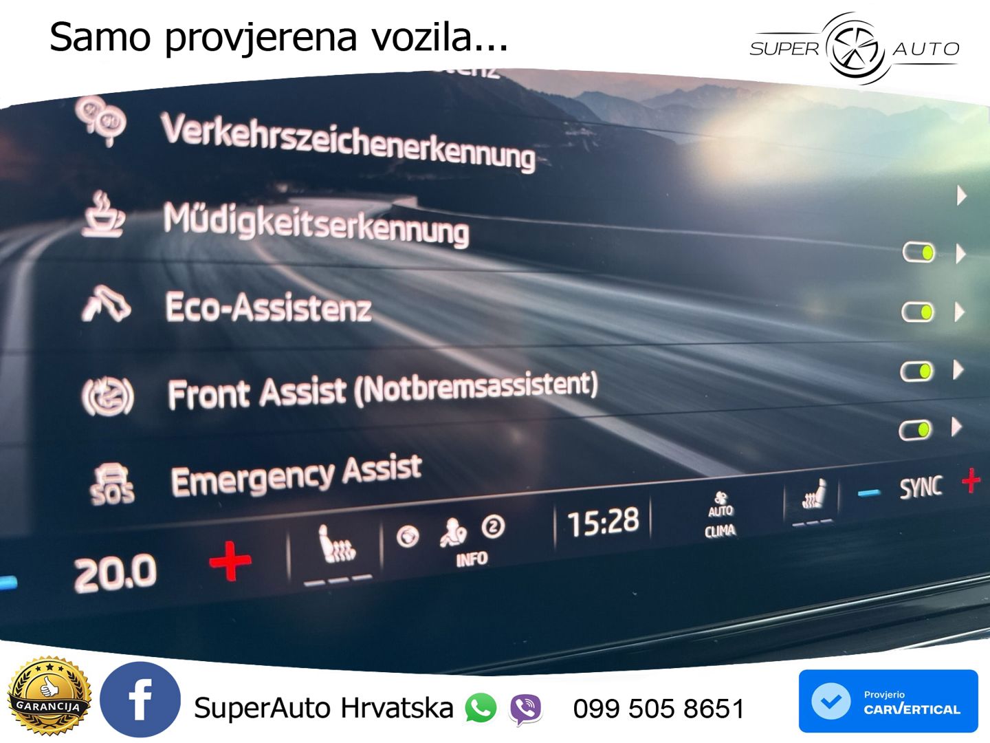 Škoda Octavia Combi 2.0 TSI (190 KS) 4x4 DSG SportLine LED+GR SJED+ACC