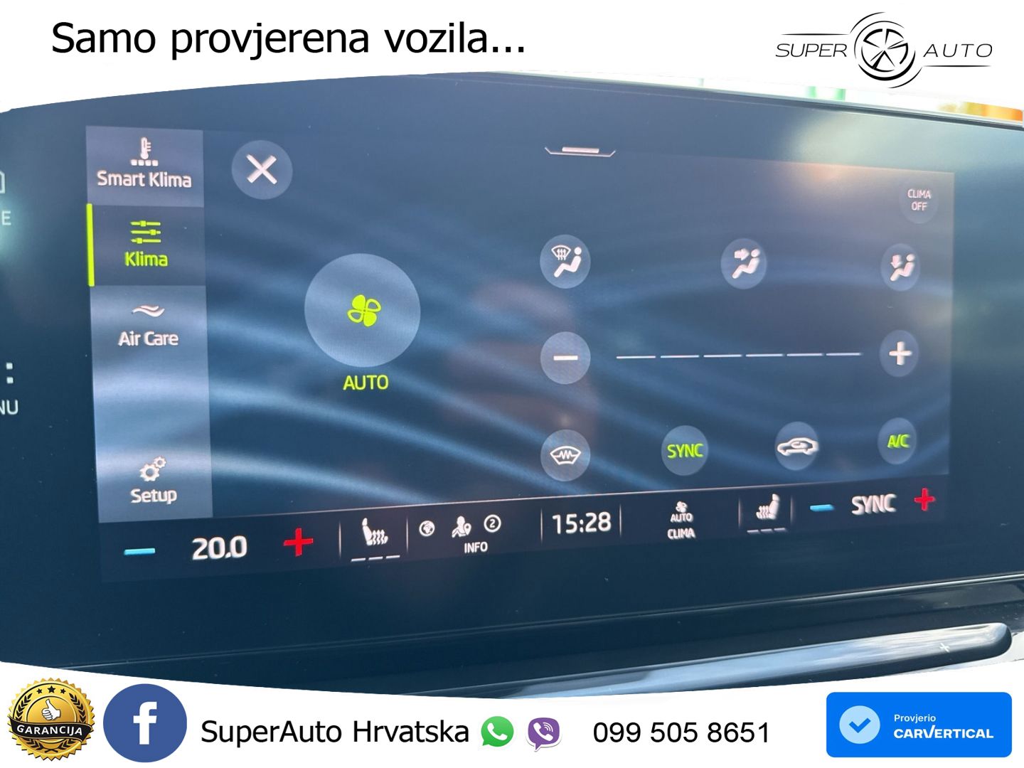 Škoda Octavia Combi 2.0 TSI (190 KS) 4x4 DSG SportLine LED+GR SJED+ACC